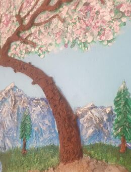 Sehr schönes Struktur Acryl Gemälde "Berg Landschaft" - Sulz (Neckar)