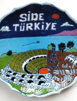 Wandteller aus Side/Türkei - Münster