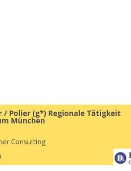 Installateur / Polier (g*) Regionale Tätigkeit im Großraum München - München