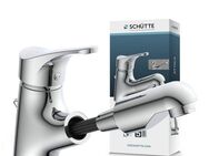 Schütte Waschtischarmatur Attica (Set) mit herausziehbarer Brause und Zugstange, Wasserhahn, Mischbatterie