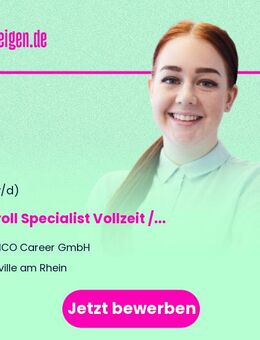 Payroll Specialist (m/w/d) Vollzeit / Teilzeit - Eltville (Rhein)