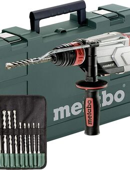 Metabo Multihammer UHE 2660-2 Quick Set Extrem robust für harten Dauereinsatz - inkl. SDS-plus-Bohrer-/Meißelsatz (10-tlg.)und Koffer - Wuppertal
