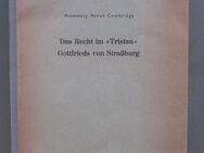Combridge: Das Recht im "Tristan" Gottfrieds von Strassburg. (Diss. 1959) - Münster