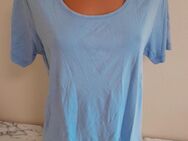 Basic Shirt L 44 T-Shirt kurzarm blau Kurzarmshirt Damen - Mühlberg (Elbe)