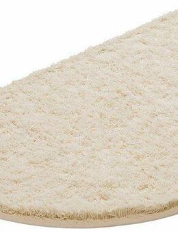 KiNZLER Badematte Chaozhou, Höhe 20 mm, rutschhemmend beschichtet, fußbodenheizungsgeeignet, Polyester, halbrund, Badteppich, Uni Farben, weich, als rechteckig, rund & Set erhältlich