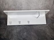 Garderobe Wandgarderobe Ablage Kleiderstange weiß L700mm - Rietberg