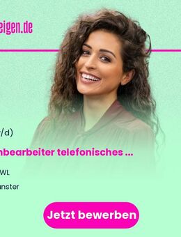 Sachbearbeiter (m/w/d) telefonisches Terminmanagement - Münster