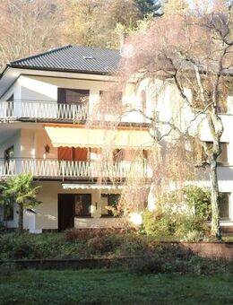 Helle, ruhige Dreizimmerwohnung mit Südterrasse und großem Garten am Albufer von Privat - Bad Herrenalb