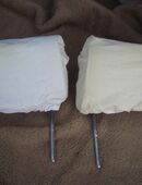 1 Paar Vintage Kopfstützen Nackenstützen Opel mit Hussen in 82544