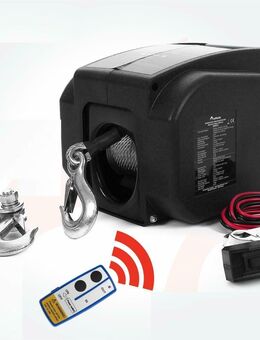 Elektrische Seilwinde 12V bis 4990 KG mit Funk Bootswinde Winde Motorwinde Seilzug - Wuppertal
