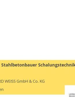 Zimmerer / Stahlbetonbauer Schalungstechnik (m/w/d) - Göppingen