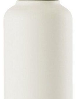 equa Trinkflasche Timeless Off-White, Leichtgewicht aus Edelstahl, Tragegriff