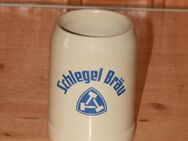 Schlegel Bräu Bierkrug Keramik Steinzeug Steingut 0,5 L sehr alt - Borken