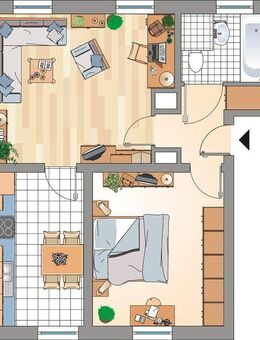 2,5-Zimmer-Wohnung mit modernem neuem Wannenbad - Gelsenkirchen