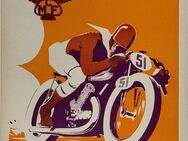 1935 Geo Ham Motocycle Club De France MCF Motorradrennen Plakat - Köln