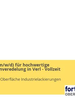 Lackierer (m/w/d) für hochwertige Oberflächenveredelung in Verl - Vollzeit - Verl