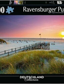 Ravensburger Puzzle Deutschland Collection, Sonnenuntergang über Amrum, 1000 Puzzleteile, Made in Germany