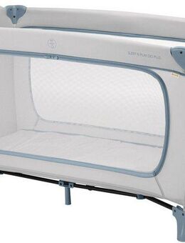 Hauck Baby-Reisebett Sleep N Play Go Plus, Dusty Blue, mit integrierten Rädern, Vorderausstieg
