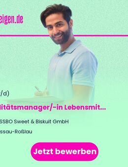 Qualitätsmanager/-in Lebensmittelsicherheit & Auditierung (m/w/d) - Dessau-Roßlau