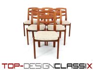 Neuwertig, 6x Holstebro Danish Teak Dining Chair Vintage Esszimmerstuhl, Bezug aus neuer Schurwolle - Hamminkeln Zentrum