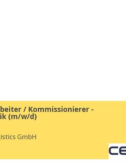 Lagermitarbeiter / Kommissionierer - Lagerlogistik (w/m/d) - Meppen