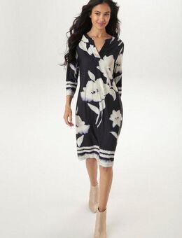 Aniston SELECTED Jerseykleid mit großflächigen Batik-Blumen und Blüten bedruckt - NEUE KOLLEKTION