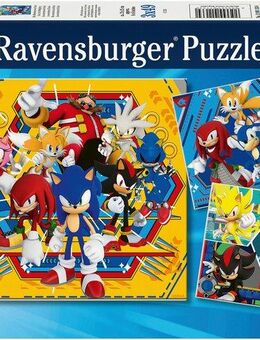 Ravensburger Puzzle Die Abenteuer von Sonic, 147 Puzzleteile, Made in Europe
