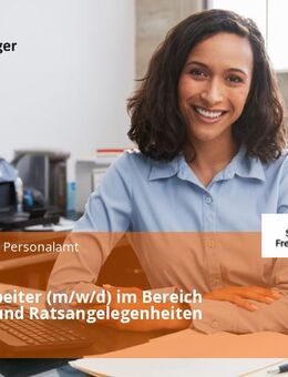 Sachbearbeiter (m/w/d) im Bereich Gremien und Ratsangelegenheiten - Freising
