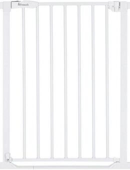 Hauck Türschutzgitter Clear Step 2, White, auch als Treppenschutzgitter verwendbar, 75-80 cm, flacher Durchgang