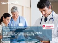 Medizinische Fachangestellte (m/w/d) für die Geriatrie in Voll- oder Teilzeit, befristet - Bonn