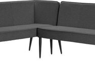 Home affaire Eckbank Lenzrose, TOPSELLER!, OTTOs Choice (Esszimmerbank, Bank), mit Taschenfederkern, schwarzes Metallgestell, Breite 202 cm