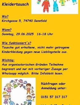 Kleidertausch Sennfeld 29.06.2025 - Adelsheim