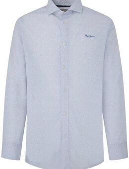 Pepe Jeans Langarmhemd mit Logo-Schriftzug auf der Brust