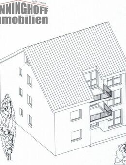 Neubau Eigentumswohnung mit Aufzug und großem Balkon in Bergkamen-Oberaden - Bergkamen