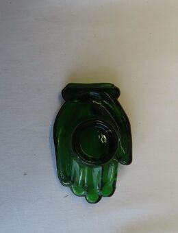 Aschenbecher, Grünglas, Vintage 70er Jahre - Bingen (Rhein) Zentrum