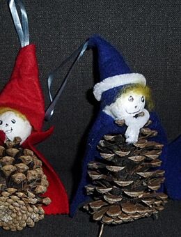 Niedliche Wichtelfamilie, Baumschmuck, Deko, 4-teilig - Hürth