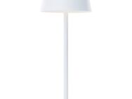 Brilliant LED Außen-Tischleuchte Picco, Dimmfunktion, LED fest integriert, Warmweiß, Solar und per USB ladbar, 30 cm, 300 lm, 3000 K, IP44, Metall, weiß