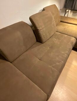 Sofa "Caluna", Sitztiefen-/ Kopfteilverstellung, Federkern, Recamiere rechts - Ankum