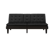 Dorel Home Schlafsofa MAINE, Kinosofa mit Relax- und Bettfunktion, 2 Getränkehalter, Liegefläche 190 x 110 cm, Webstoff und Kunstleder