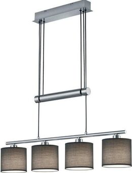 TRIO Leuchten Pendelleuchte Garda, Seilzugmechanismus, Hängelampe, Hängeleuchte