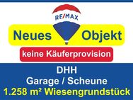 Keine Käuferprovision! Kaufen Sie ab € 499,- mtl.* / DHH mit riesiger Scheune & Wiesengrundstück ! - Eichenbühl