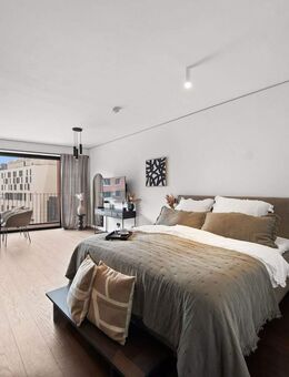 Sonniges Luxus-Studio mit Südloggia, mitten im Westfield & Co-Working, Fitness, Gemeinschaftsgarten - Hamburg