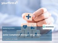 Junior Compliance Manager (all genders) - Frankfurt (Main)