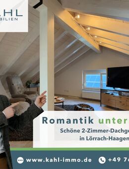 Moderne 2-Zi-Dachgeschosswohnung mit Gemeinschafts-Sauna in ruhiger Lage - Lörrach
