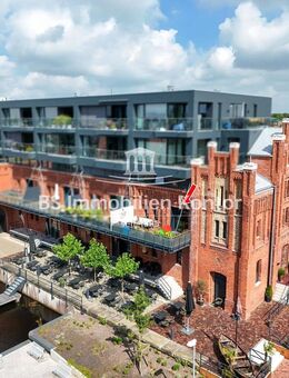 Wohnen am Wasser! Neuwertige Wohnung mit luxuriöser Ausstattung, PKW-Stellplatz und Terrasse mit Wasserblick! - Emden