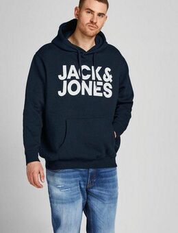 Jack & Jones PlusSize Kapuzensweatshirt CORP LOGO SWEAT HOOD Bis Größe 6XL