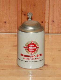Henninger Bräu Frankfurt/Main Steinzeug Steingut Keramik 0,5L NEU Vintage 1970 - Borken