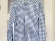 NEU * Edel * Business * Freizeit * Vichy- Karo * Langarm * Hemd "Olymp * TENDENZ" Original * Gr. 41- 42/ L * hell-blau * weiß * - Riedlingen
