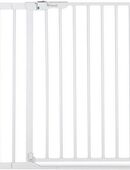 Hauck Türschutzgitter Clear Step Autoclose 2 Set inklusive Verlängerung 21 cm, White, auch als Treppenschutzgitter verwendbar, 96-101 cm, flacher Durchgang in 00000