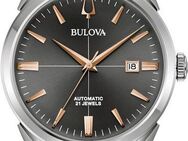 Bulova Automatikuhr 96B422, Armbanduhr, Herrenuhr, Damenuhr, Lederarmband, Saphirglas